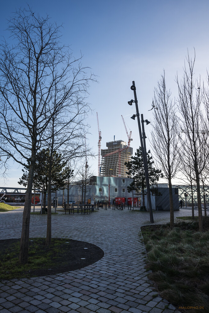 Blick auf Elbtower Baustelle-1