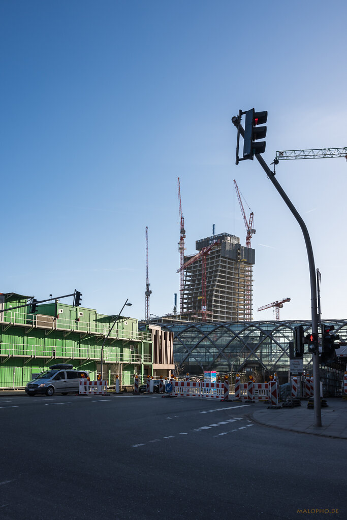 Blick auf Elbtower Baustelle-2